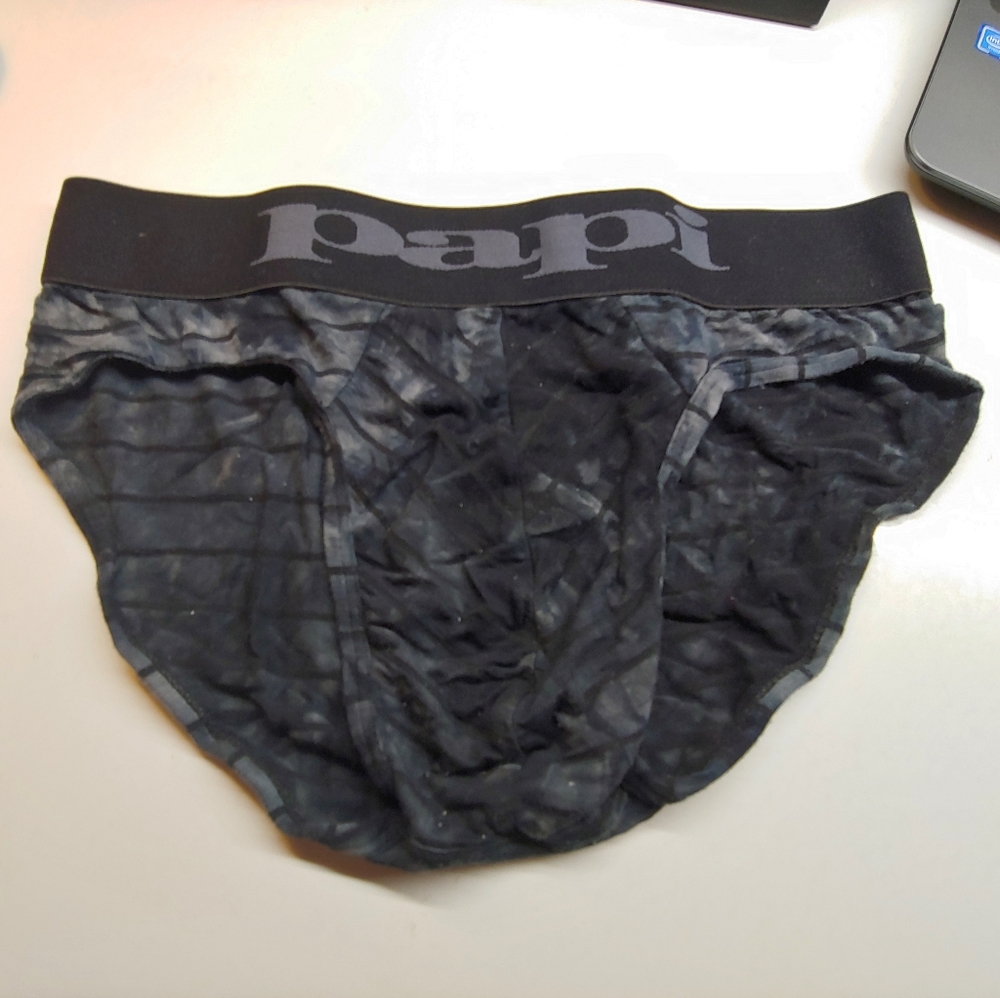 Preloved Mens Sheer Tie Dye Papi Medium Briefs